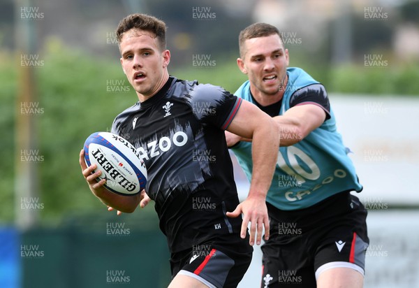 130323 - Wales Rugby Training - Kieran Hardy during training