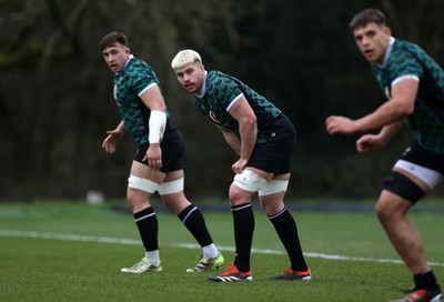 130324 - Wales Rugby Training ahead of their final game against Italy - Aaron Wainwright during training