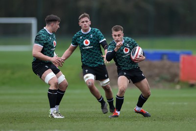 130324 - Wales Rugby Training ahead of their final game against Italy - Cameron Winnett during training