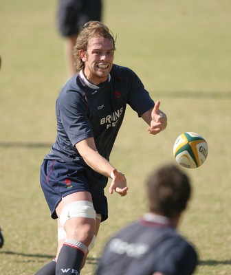 13.06.08 Wales rugby in South Africa... Alun Wyn Jones during training  in Pretoria .  