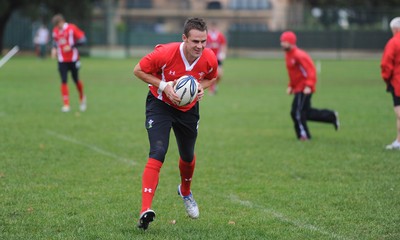13.06.10 - Wales Rugby Training - Lee Byrne during training. 