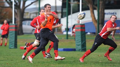 13.06.10 - Wales Rugby Training - Jamie Roberts during training. 