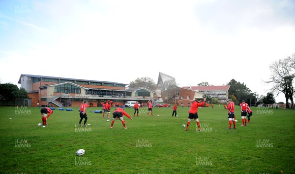 13.06.10 - Wales Rugby Training - Wales players during training at Dilworth School, Auckland. 