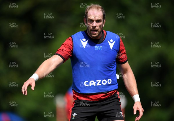 130721 - Wales Rugby Training - Alun Wyn Jones during training
