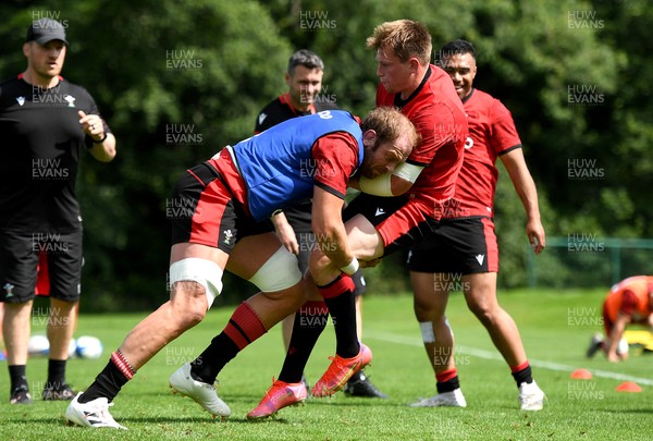 130721 - Wales Rugby Training - Alun Wyn Jones during training