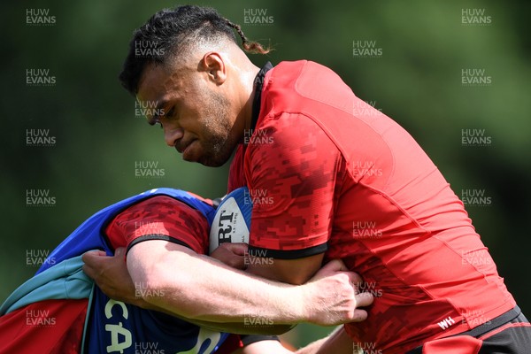 130721 - Wales Rugby Training - Willis Halaholo during training