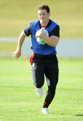 13.09.11 - Wales Rugby Training - George North during training. 