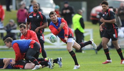 13.09.11 - Wales Rugby Training - Mike Phillips during training. 
