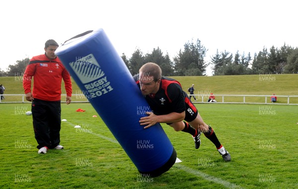 13.09.11 - Wales Rugby Training - Gethin Jenkins during training. 