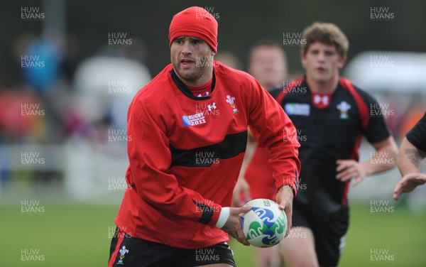 13.09.11 - Wales Rugby Training - Jamie Roberts during training. 