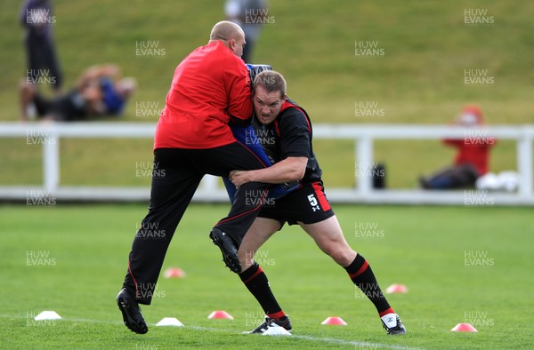 13.09.11 - Wales Rugby Training - Gethin Jenkins during training. 