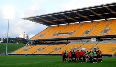 13.10.11 - Wales Rugby Training - Wales players train at Mount Smart Stadium in Auckland. 