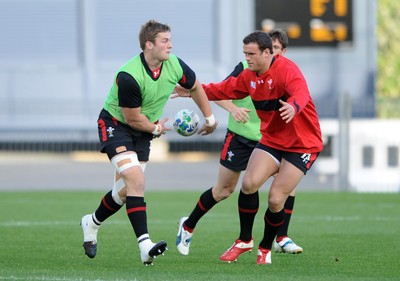 13.10.11 - Wales Rugby Training - Dan Lydiate during training. 
