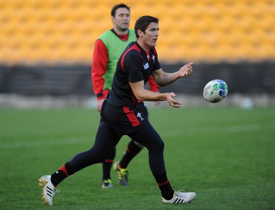 13.10.11 - Wales Rugby Training - James Hook during training. 