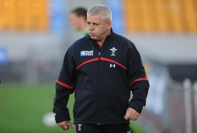 13.10.11 - Wales Rugby Training - Wales head coach Warren Gatland during training. 