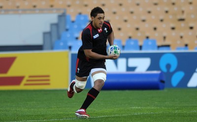 13.10.11 - Wales Rugby Training - Toby Faletau during training. 