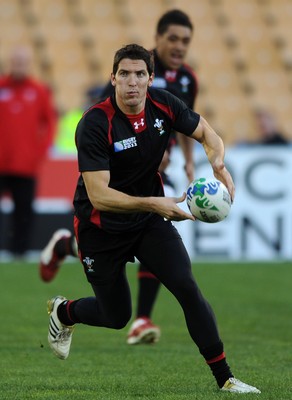 13.10.11 - Wales Rugby Training - James Hook during training. 