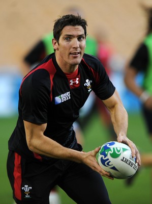 13.10.11 - Wales Rugby Training - James Hook during training. 