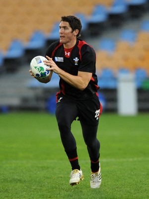 13.10.11 - Wales Rugby Training - James Hook during training. 