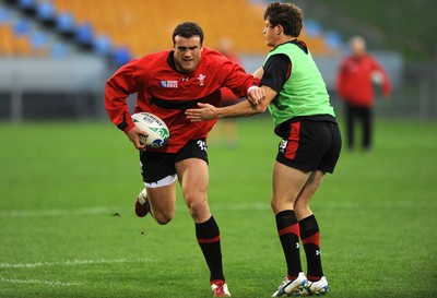 13.10.11 - Wales Rugby Training - Jamie Roberts during training. 