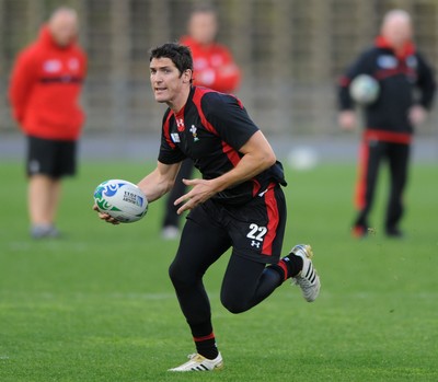 13.10.11 - Wales Rugby Training - James Hook during training. 