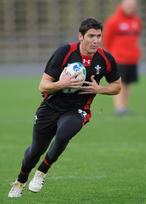 13.10.11 - Wales Rugby Training - James Hook during training. 