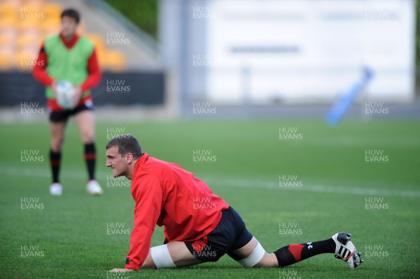 13.10.11 - Wales Rugby Training - Sam Warburton during training. 