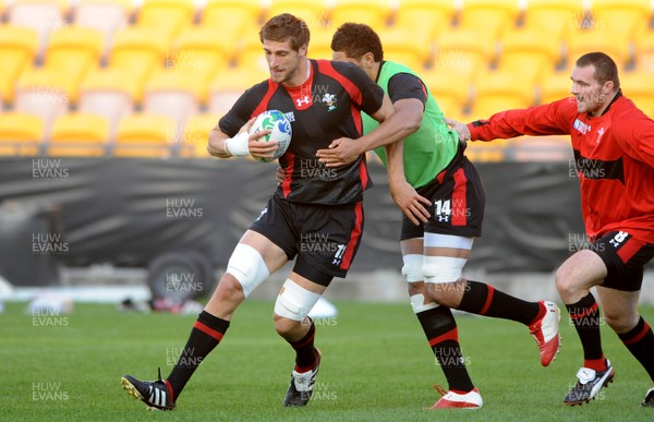 13.10.11 - Wales Rugby Training - Luke Charteris during training. 