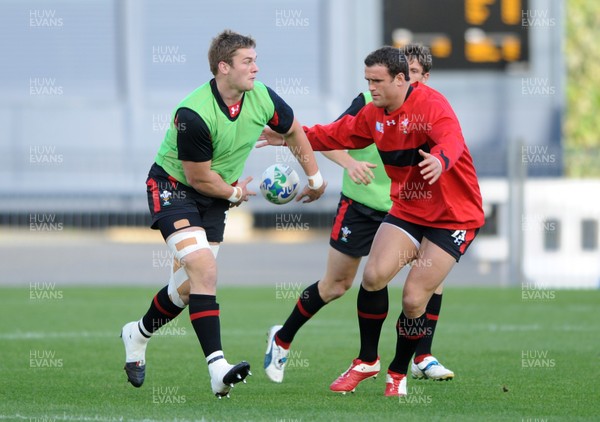 13.10.11 - Wales Rugby Training - Dan Lydiate during training. 