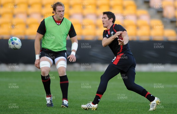13.10.11 - Wales Rugby Training - James Hook during training. 
