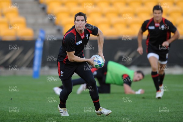 13.10.11 - Wales Rugby Training - James Hook during training. 