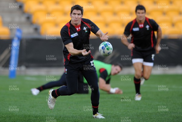 13.10.11 - Wales Rugby Training - James Hook during training. 
