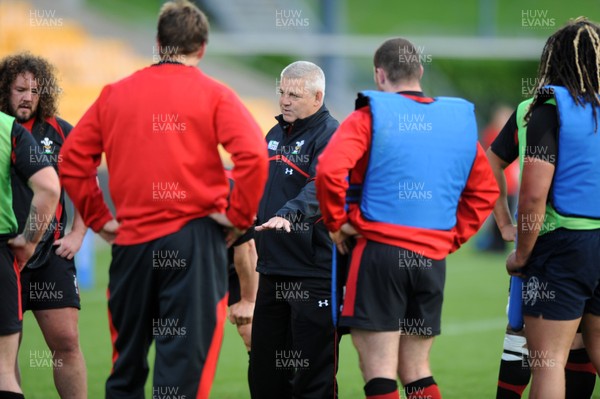 13.10.11 - Wales Rugby Training - Wales head coach Warren Gatland during training. 
