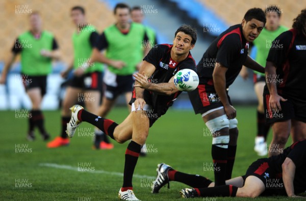 13.10.11 - Wales Rugby Training - Mike Phillips during training. 