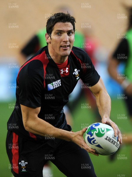 13.10.11 - Wales Rugby Training - James Hook during training. 