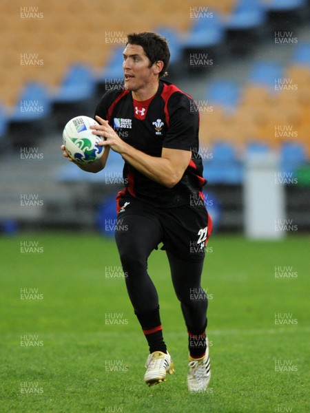 13.10.11 - Wales Rugby Training - James Hook during training. 