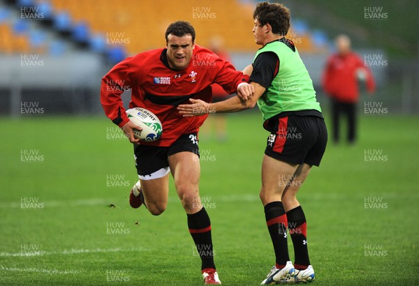 13.10.11 - Wales Rugby Training - Jamie Roberts during training. 