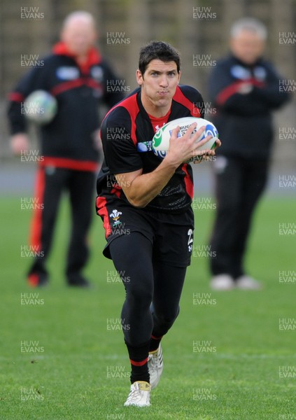 13.10.11 - Wales Rugby Training - James Hook during training. 
