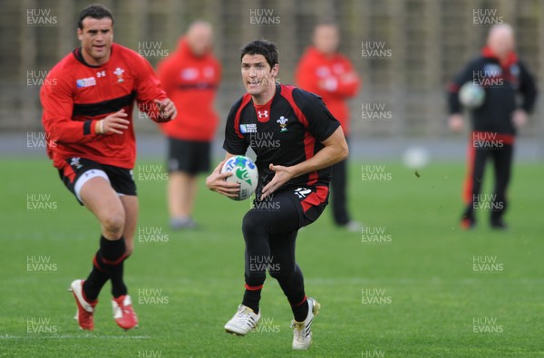 13.10.11 - Wales Rugby Training - James Hook during training. 