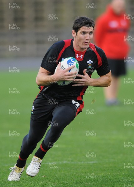 13.10.11 - Wales Rugby Training - James Hook during training. 