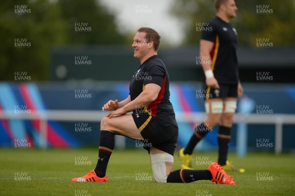 131015 - Wales Rugby Training -Gethin Jenkins during training