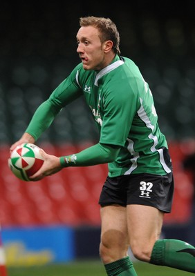 13.11.08 - Wales Rugby Training - Margan Stoddart in action during training. 