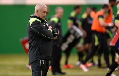 131114 - Wales Rugby Training -Warren Gatland during training