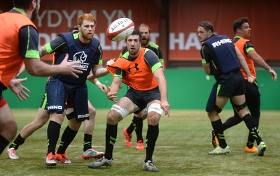 131114 - Wales Rugby Training -Justin Tipuric during training