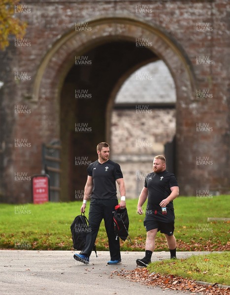 131117 - Wales Rugby Training - Dan Lydiate and Samson Lee