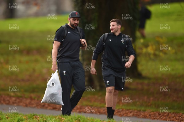 131117 - Wales Rugby Training - Cory Hill and Elliot Dee