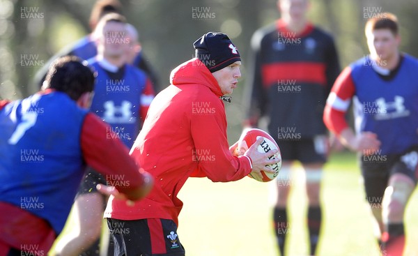 140213 - Wales Rugby Training -Dan Biggar during training