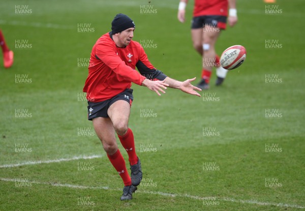 140220 - Wales Rugby Training - Justin Tipuric during training