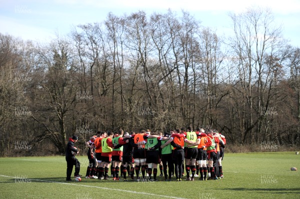 140313 - Wales Rugby Training -Wales players during training