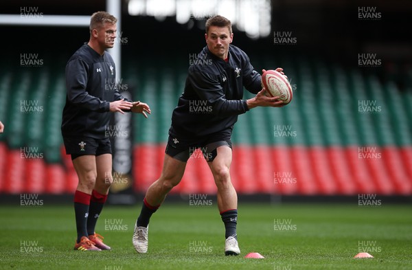 140319 - Wales Rugby Training - Jonathan Davies during training